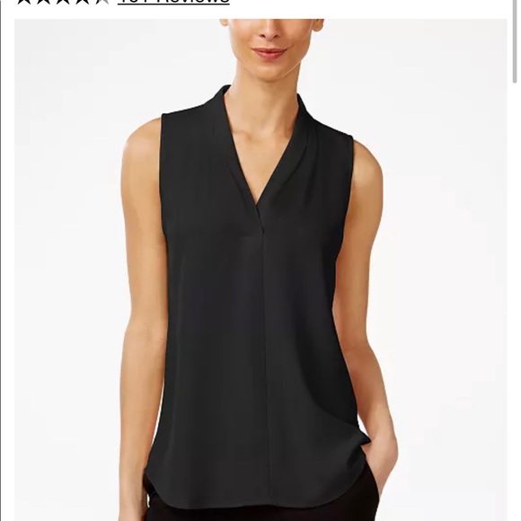 Calvin Klein sleeveless blouse -Blush - Picture 3 of 4